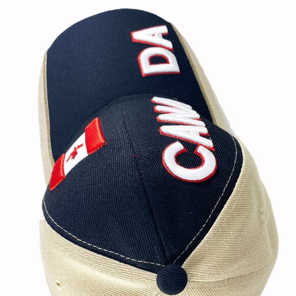 Brand New Embroidered Canadian Baseball Hat/Cap,Adjustable Sports Hat(1033 Black - Picture 7 of 8